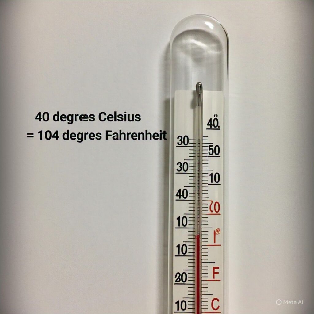 40 degrees c to f